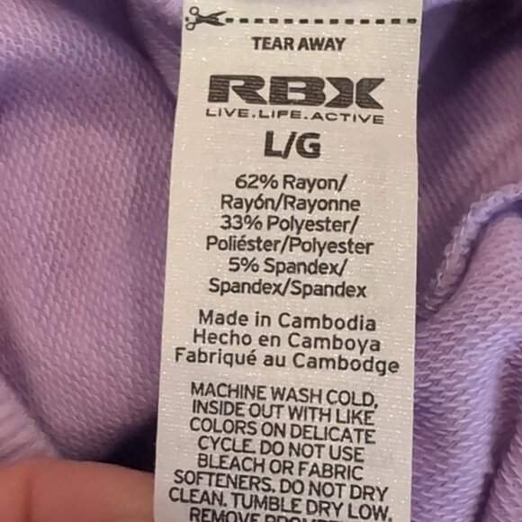 RBX No Sweat Long Sleeve Ruched Cut Out Activewear Tunic Top Sweatshirt - Picture 14 of 14